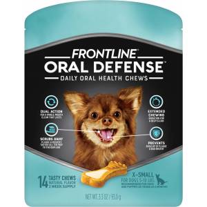 Frontline Oral Defense Daily Oral Health Chews - Frontline Dental Chews Xs
