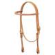 Weaver Single-Ply Browband Headstall w/Solid Brass Hardware