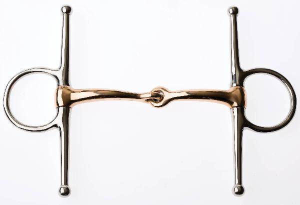 JP Korsteel Copper Mouth Full Cheek Snaffle Bit