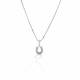 Kelly Herd Clear Horseshoe Necklace