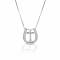 Kelly Herd Small Horseshoe Cross Necklace - Sterling Silver