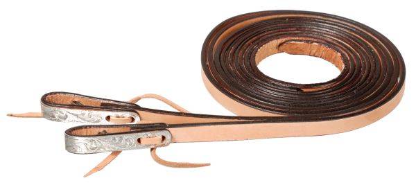 Silver Royal Water Loop Show Reins with Silver