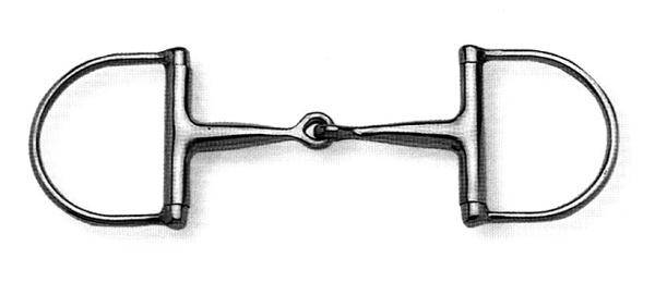 Korsteel Jointed Hunter Racing Dee Ring Snaffle Bit