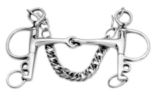 Korsteel Jointed Mouth Eggbutt Pelham Bit