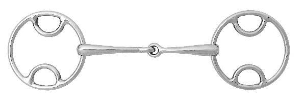 Korsteel Jointed Beval Loose Ring Snaffle Bit