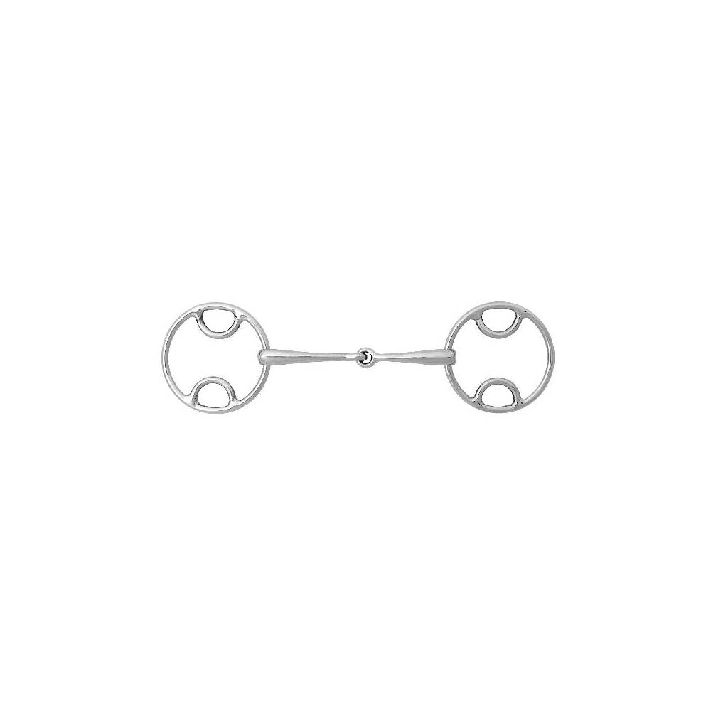 Korsteel Jointed Beval Loose Ring Snaffle Bit