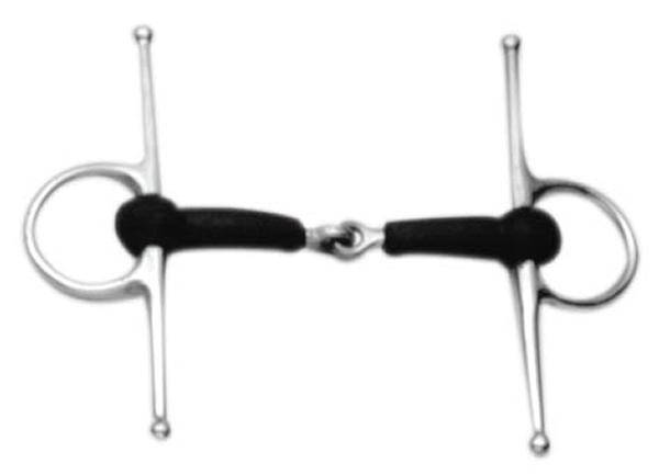 Korsteel Soft Rubber Jointed Full Cheek Snaffle Bit