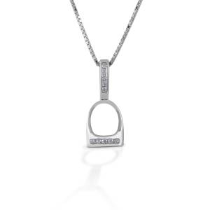 Kelly Herd Small English Stirrup Necklace - Sterling Silver
