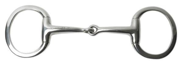 Korsteel Medium Weight Solid Mouth Eggbutt Snaffle Bit
