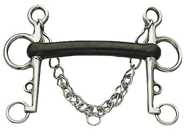 Korsteel Hard Rubber Mullen Mouth Pelham