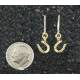 Finishing Touch Mini Horseshoe Charm Dangle Earrings - Euro Wire