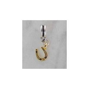 Joppa 2-Tone Dangle Bead - Horseshoe