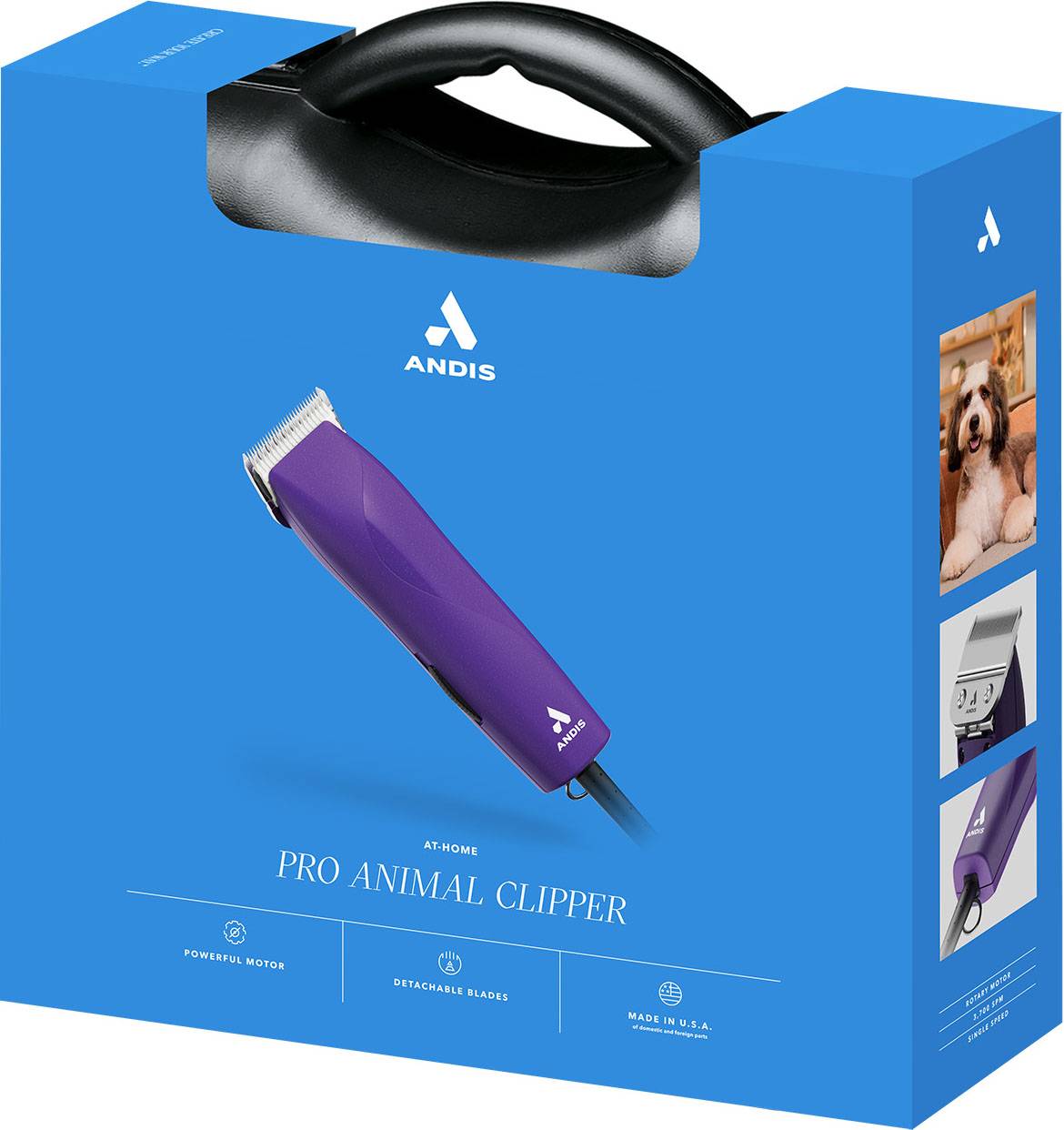 Andis Pro-Animal 7-Piece Detachable Blade Clipper Kit