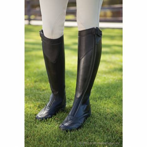Ariat Ladies Volant Front Zip Black Calf Tall Boots