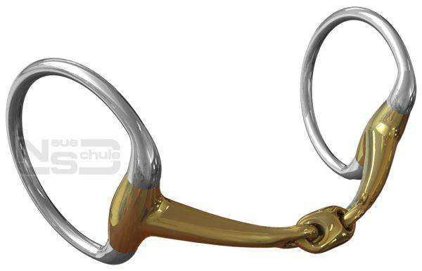 Neue Schule Tranz Angled Lozenge Eggbutt Snaffle Bit - 16mm