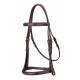 Stubben Fancy Stitched Snaffle Bridle w/ Padded Browband and Caveson