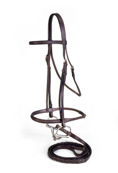 EquiRoyal Raised Snaffle Bridle