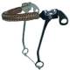 Coronet Braided Leather Nose Hackamore w/o Curb