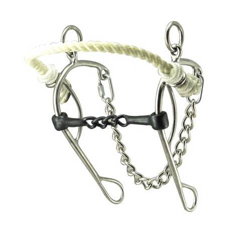 Coronet Hackamore Combo with Rope Nose