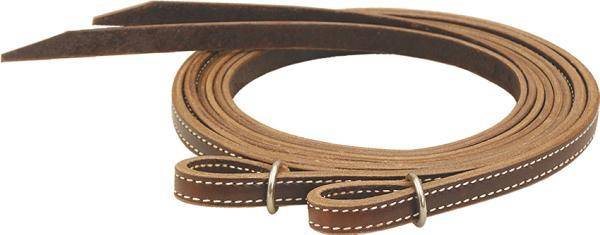 5/8" Pair Billy Cook Basket Stamped Split Reins Leather Horse Tack Western 8ft 