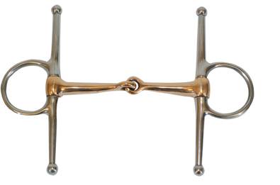Metalab Snaffle Full Cheek Bit With Copper Mouth