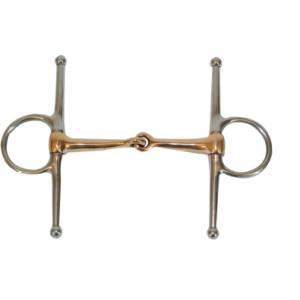Metalab Snaffle Full Cheek Bit With Copper Mouth