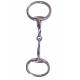 Metalab Stainless SteelLightweight Snaffle Bit,Slow Twist Mouth, Flat Rings