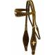 Cowboy Pro bridle with Hair-On with Reins