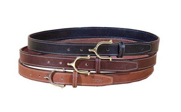 Tory Leather English Spur Buckle Belt