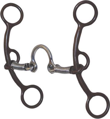Metalab Antique 6" Lifter Ported Snaffle Gag Bit