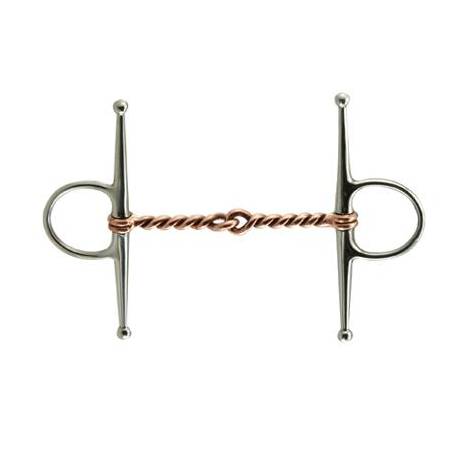 Coronet Single Twisted Copper Wire Full Cheek Bit