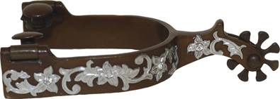 Metalab Ladies Antique Floral Stones Spurs