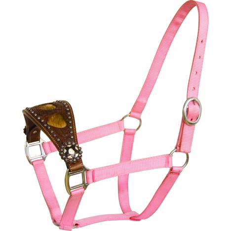 Abetta Halter with Wide Noseband with Heart Overlay