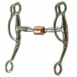 Coronet Training Double Rein Snaffle with Copper Roller Bit