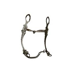 Coronet Black Snaffle with Engraved Cheeks Bit