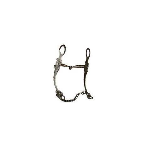 Coronet Black Snaffle with Engraved Cheeks Bit