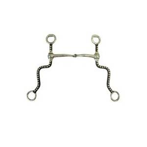 Coronet Western Snaffle Antique Shanks with Dots Bit