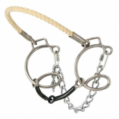 Kelly Silver Star 6" Cheek Sweet Iron Snaffle with Rope Nose