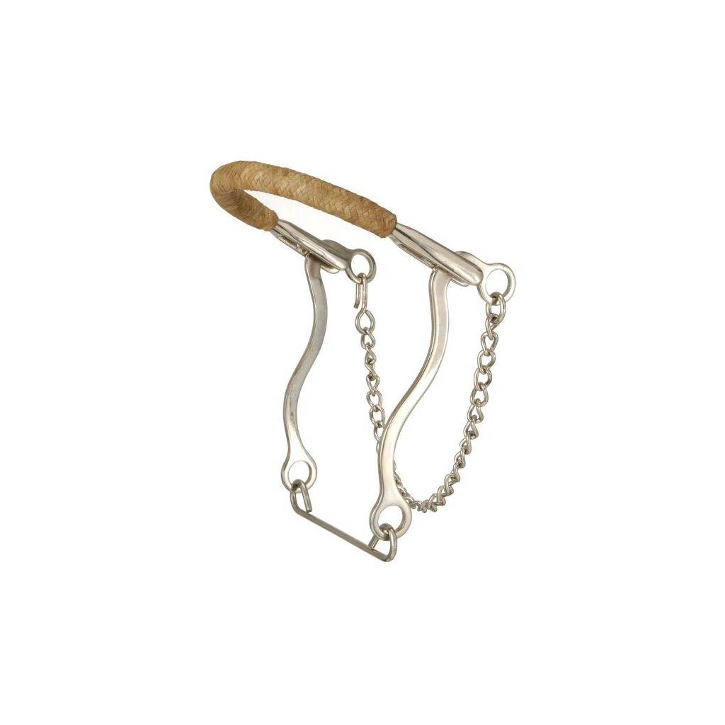 Kelly Silver Star Bicycle Chain with Rawhide Braiding Hackamore