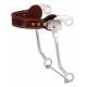 Kelly Silver Star Leather Nose Hackamore