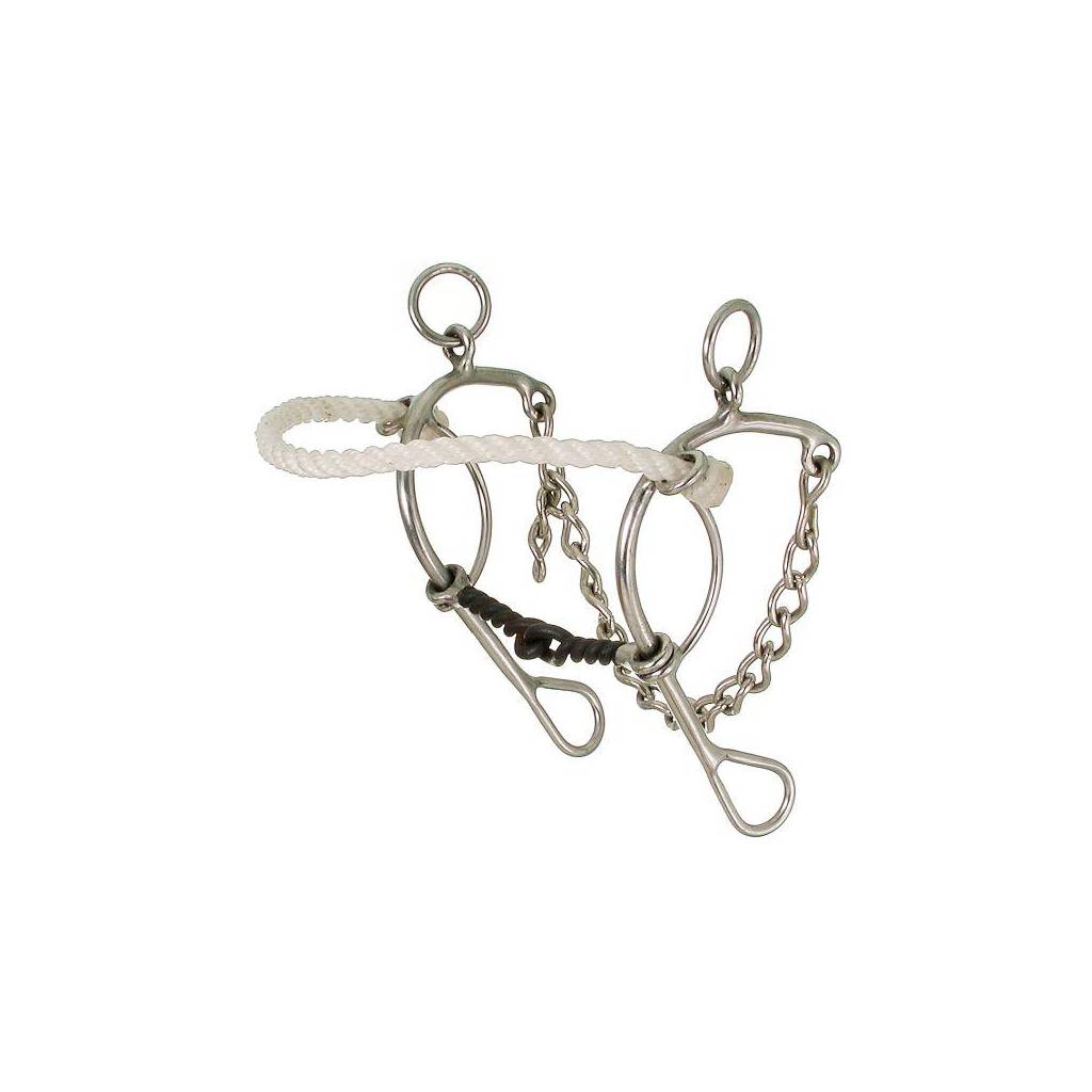 Kelly Silver Star Twisted Mouth Rope Nose Combination