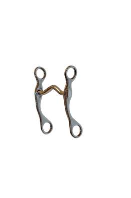 Metalab Malleable Iron Nickle Plated Pony Curb Bit