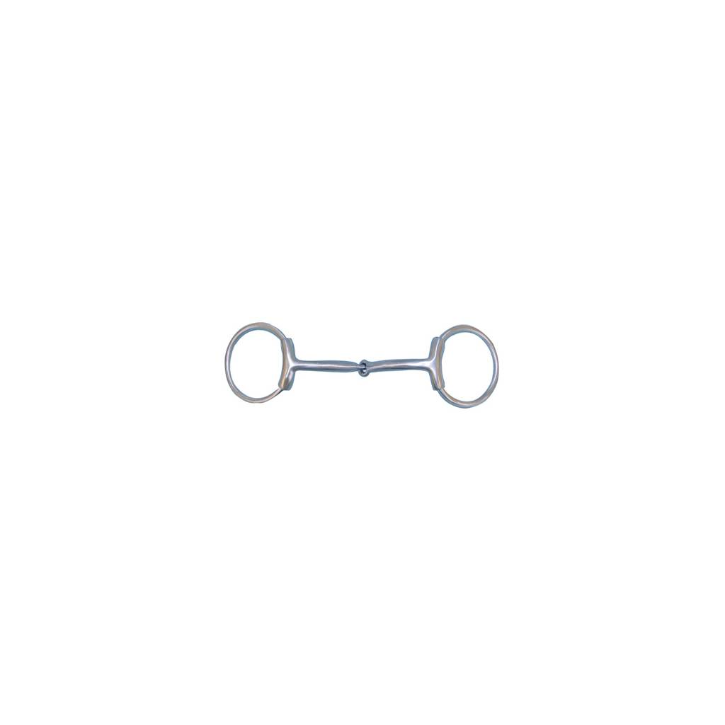 FG Collection by Metalab Stainless Steel Brushed O-Ring Snaffle Bit With Sleeves