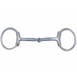 FG Collection by Metalab Stainless Steel Brushed O-Ring Snaffle Bit With Sleeves