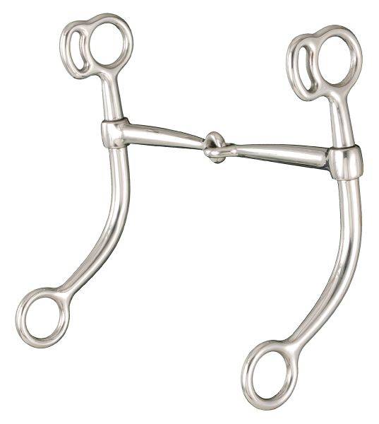 Kelly Silver Star Stainless Steel Long Shank Snaffle Bit