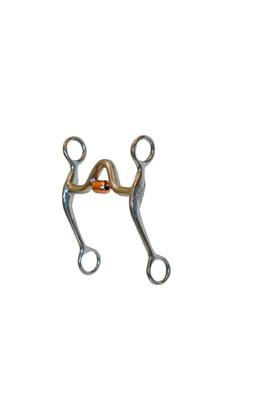 Metalab Stainless Steel Quarter Horse Bit with Copper Cricket