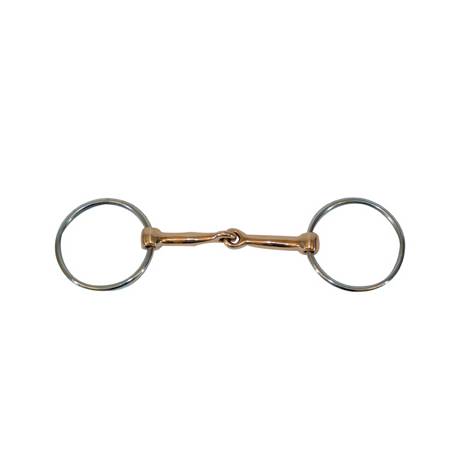 Metalab Stainless Steel Ring Snaffle Copper mouth