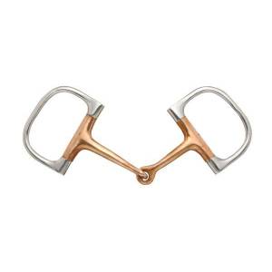Kelly Silver Star Copper Mouth Barrel D Ring Snaffle