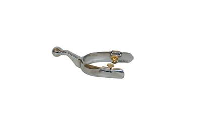 Metalab Mens Stainless Steel Humane Spur with Knob End