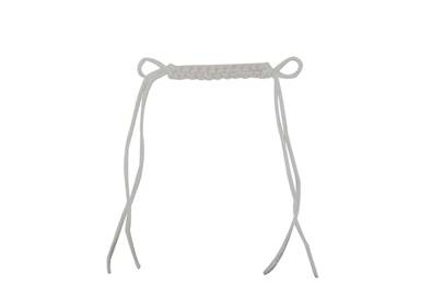 Metalab White Braid Curb Strap